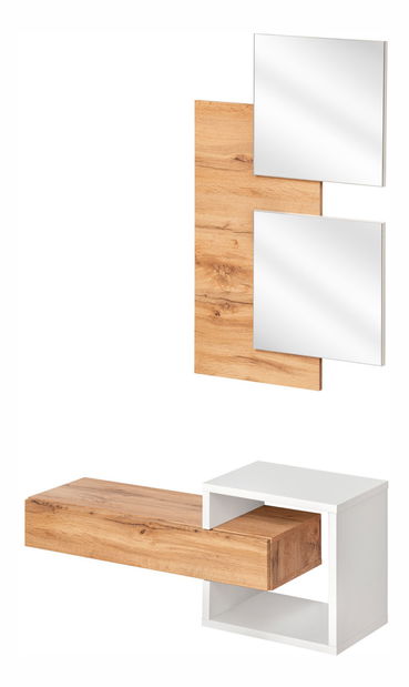 Předsíň Elaine 20 WTW EY2 (bílá + dub wotan)