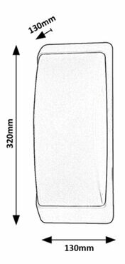 Venkovní nástěnné svítidlo Opole (bílá + matná černá)