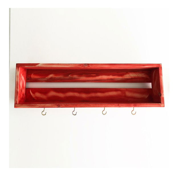 Kuchyňská police Baboma 4 (červená)