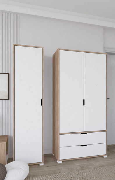 Šatní skříň Nissindira (ořech světlý)