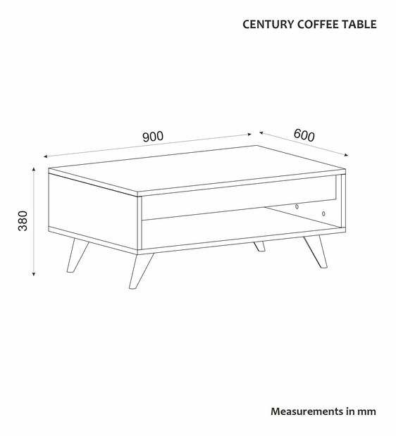 Konferenční stolek Cenario (dub safírový)