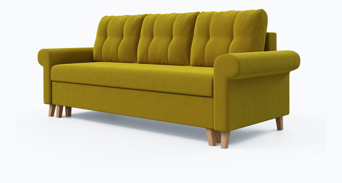 Pohovka třísedačka Ostrol (žlutá)