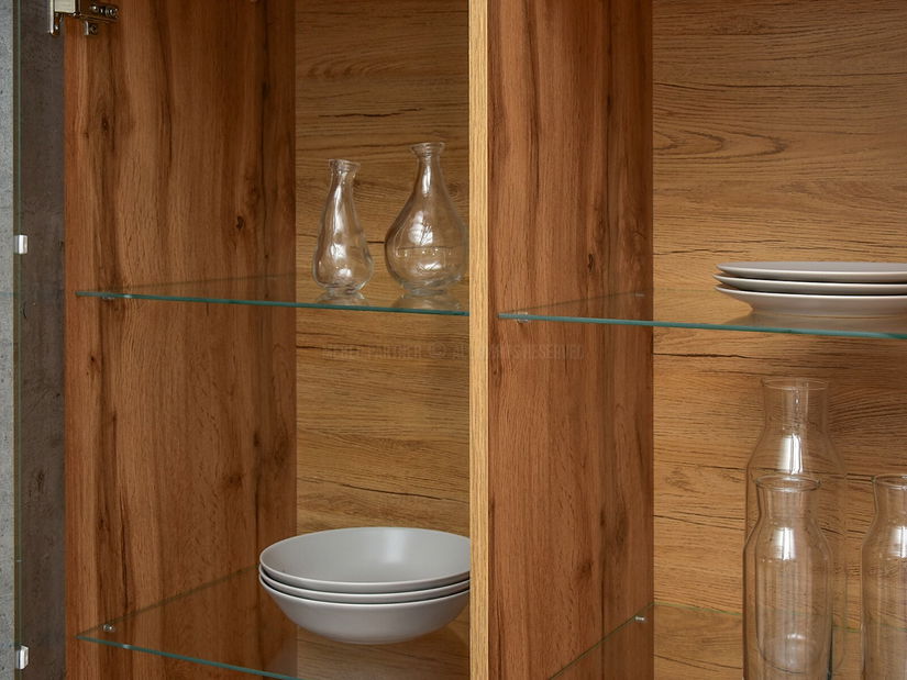 Obývací stěna Subrayado 02 (dub + černá)