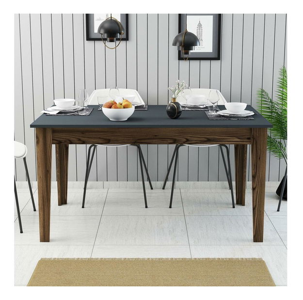 Jídelní stůl (pro 6 osob) Millano (ořech + antracit)