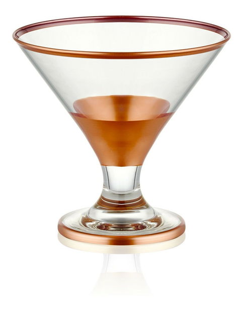 Sada sklenic na zmrzlinu (6 ks.) Dolores 5 (růžové zlato)