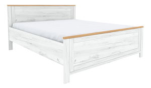 Manželská postel 160 cm Soleus Z2 (dub craft zlatý + dub craft bílý)