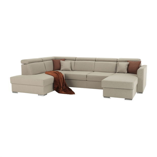 Rohová sedací souprava U Maidstone (béžová) (L)