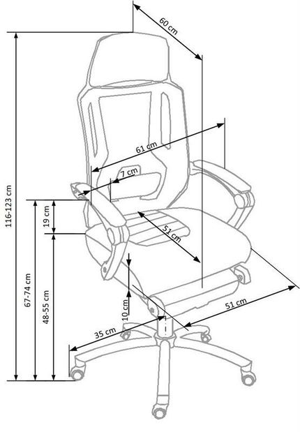 Kancelářské křeslo Fareet (tmavě šedá + černá)