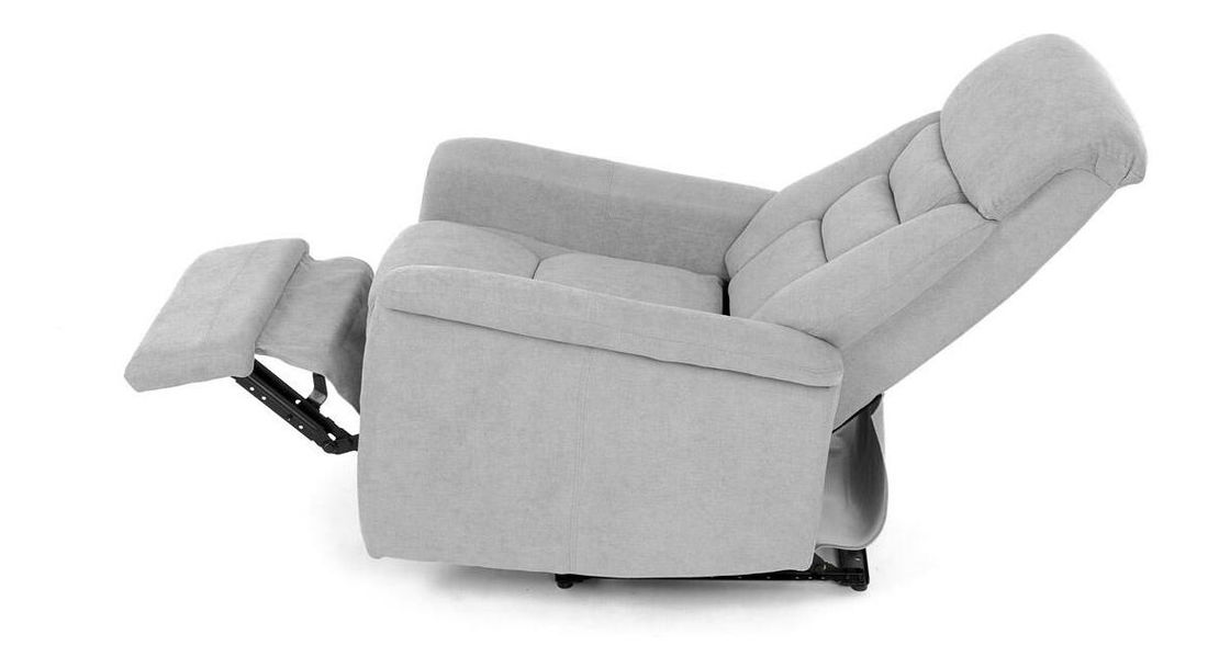 Polohovací křeslo Traste (stříbrná)