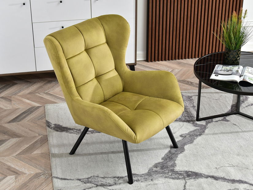 Designové křeslo Norweien (zlatá)