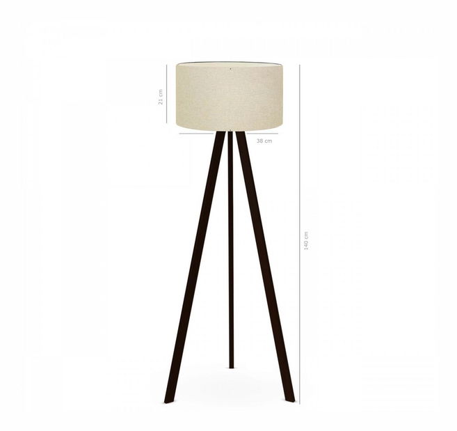 Stojanová lampa Amorekko 5 (béžová + černá)