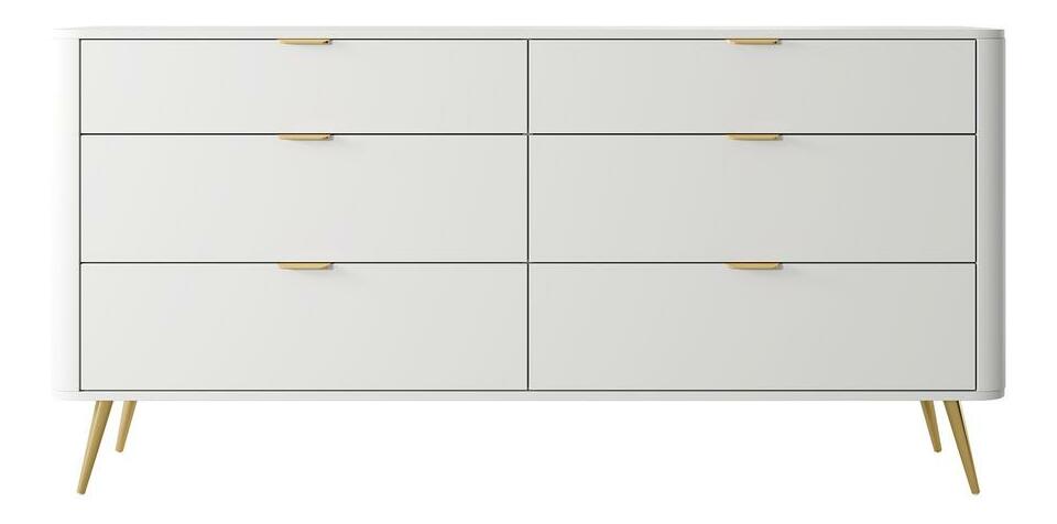 Komoda Ovenia O4 (bílá)