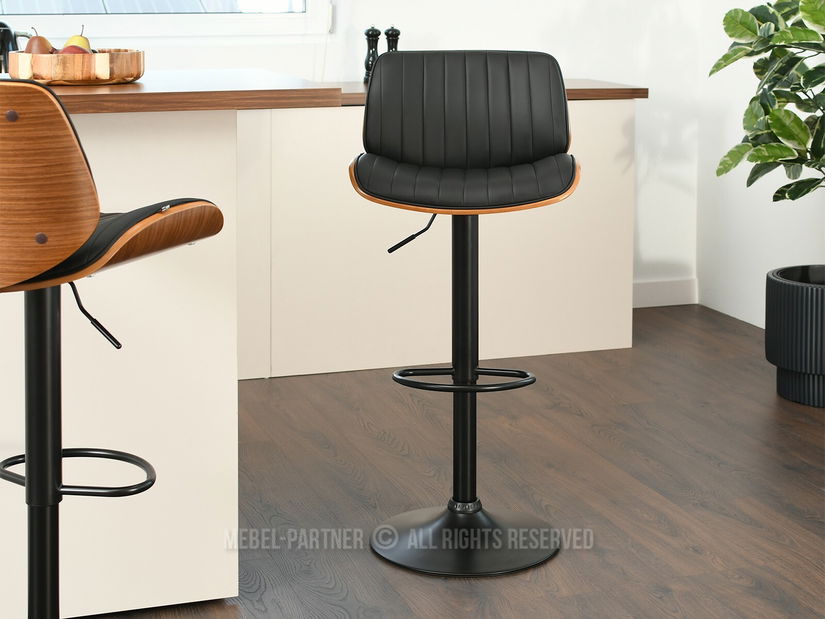 Židle Hamand (ořech tmavý + černá)