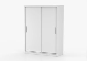 Šatní skříň Viola 04 (bílá + bílá)