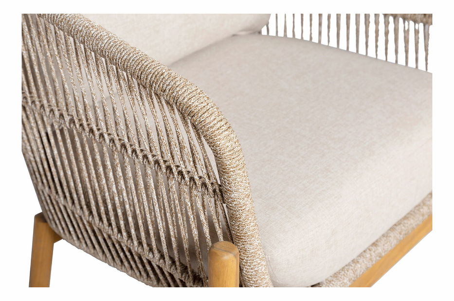 Zahradní křeslo Taleria 3 (hnědá + béžová)