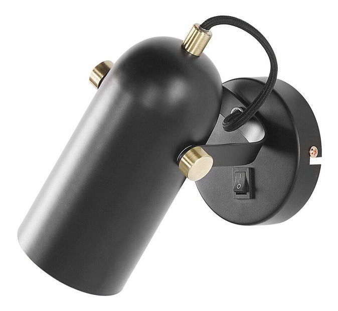 Nástěnná lampa TYRO (kov) (černá)