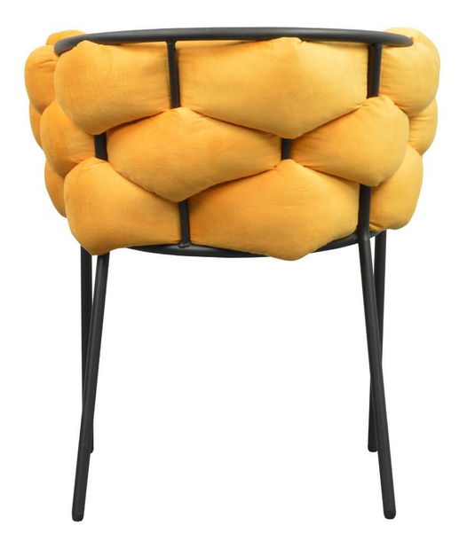 Jídelní židle Dorri (žlutá + černá)