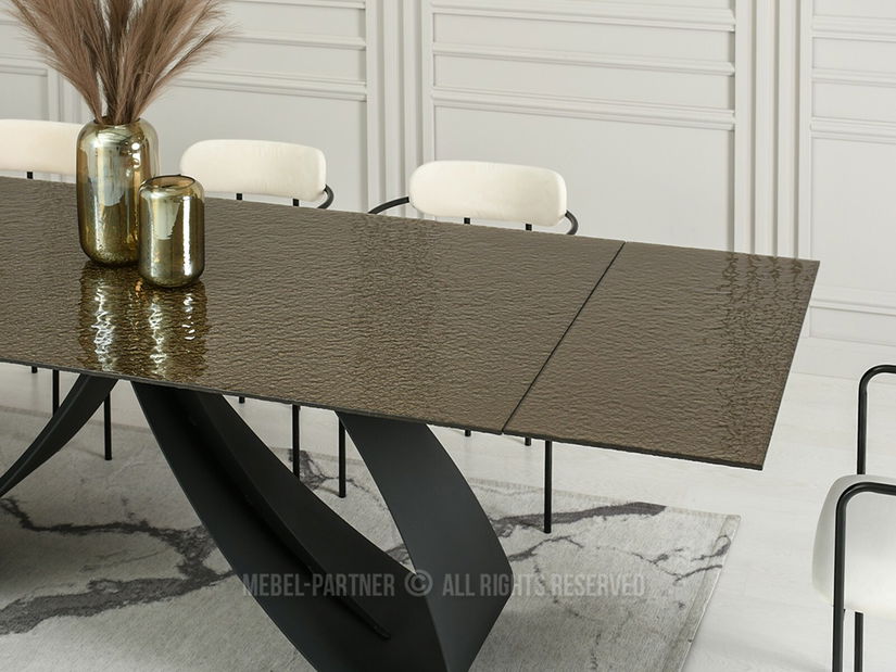 Jídelní stůl Prego (zlatá + černá)