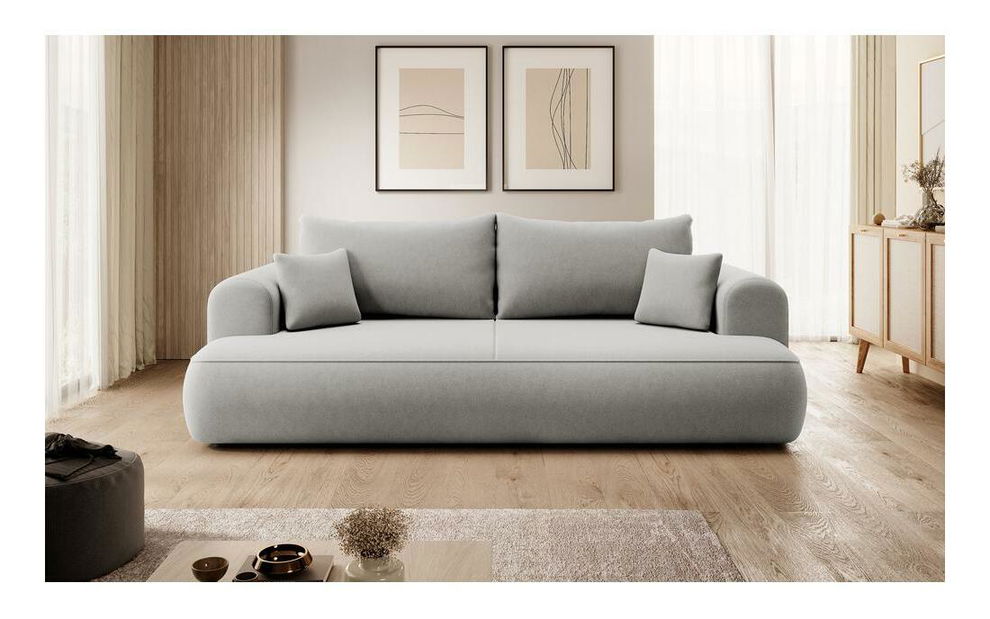 Pohovka trojsedačka Olivo S (šedá + černá)