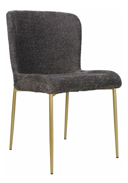 Jídelní židle Nebula (šedá + zlatá)