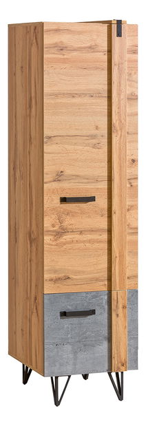 Policova skříň Lorinda (dub wotan + beton milenium)