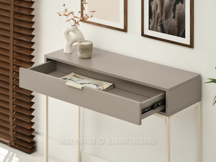 Konzolový stolek Norma M (béžová + krémová)