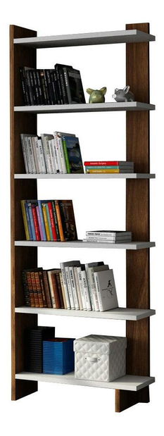 Regál Ornela (bílá + ořech)