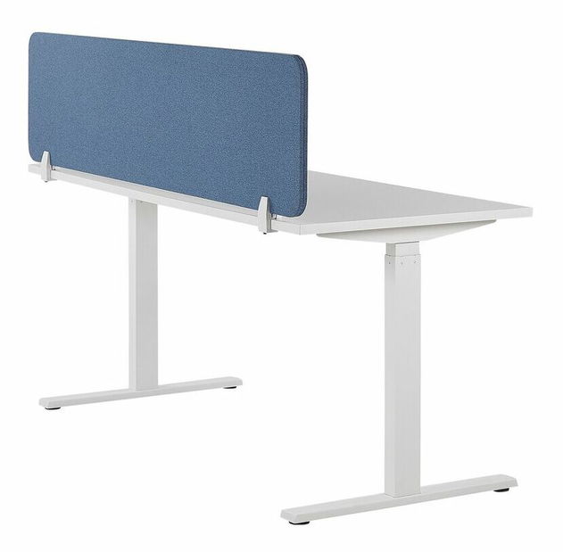 Přepážka na pracovní stůl 160x40 cm Whitley (modrá)