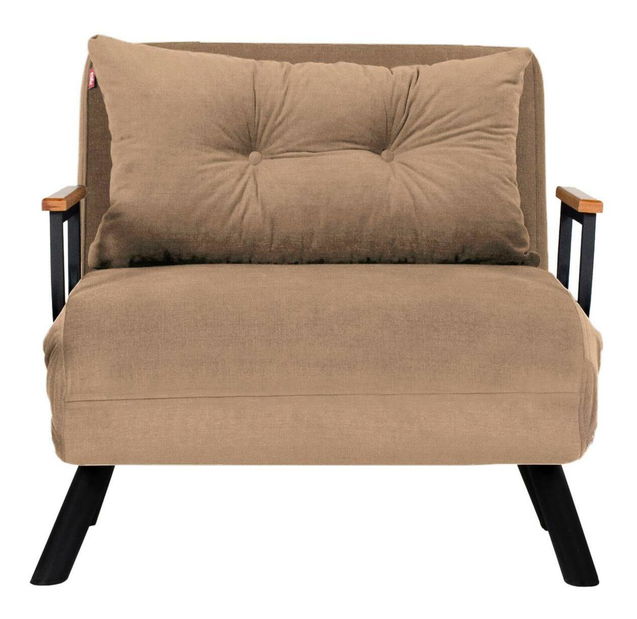 Rozkládací křeslo Sandy (světlohnědá)