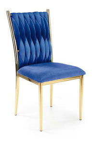 Jídelní židle Kimiko (tmavě modrá + zlatá)