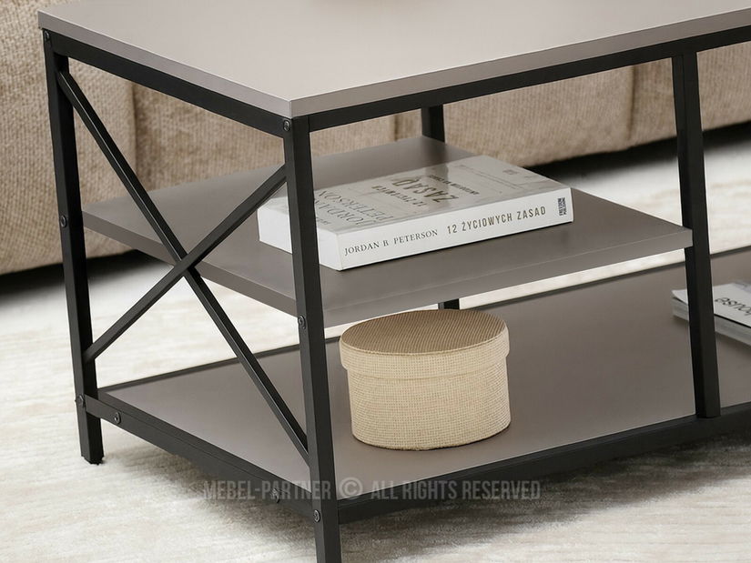 Konferenční stolek Jabalinas (béžová + černá)