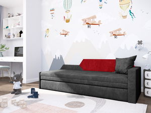 Lenoška Weranna (tmavě šedá + červená) (P)