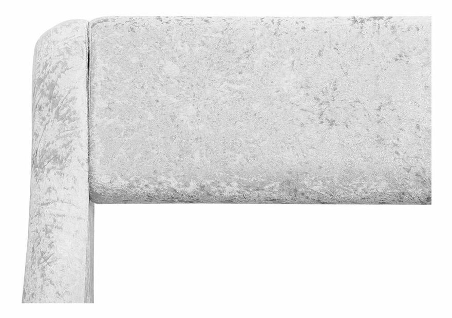 Manželská postel 180 cm Anais (stříbrná) (s roštem) (s úl. prostorem)