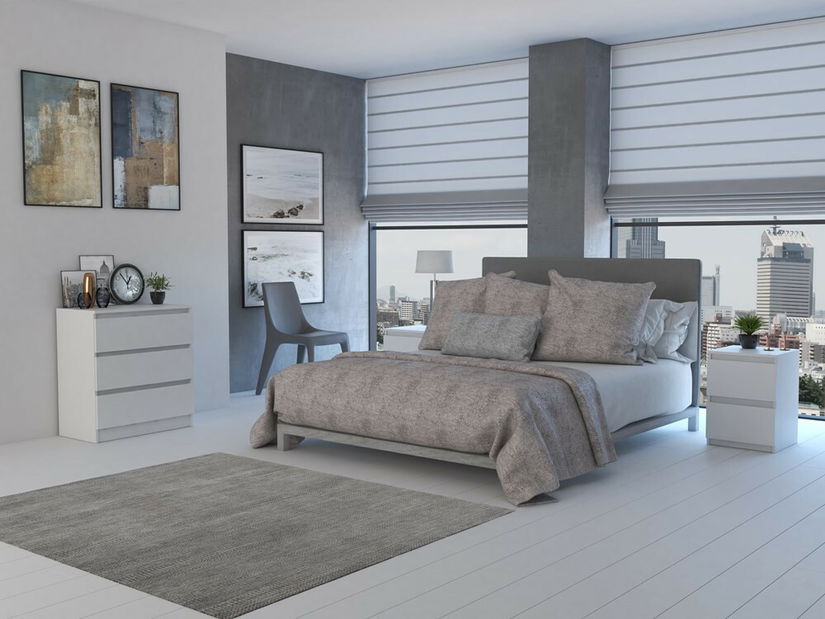 Noční stolek Musecalo 2 (bílá)