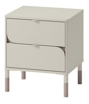 Noční stolek Heryn HR-7 (kašmír + hnědá)