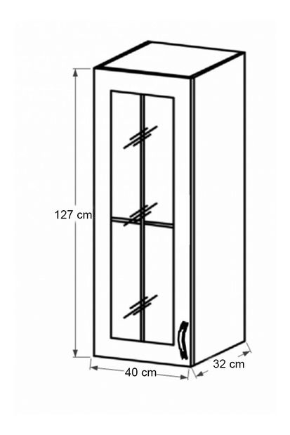 Horní kuchyňská skříňka W40S Provense (sosna andersen)
