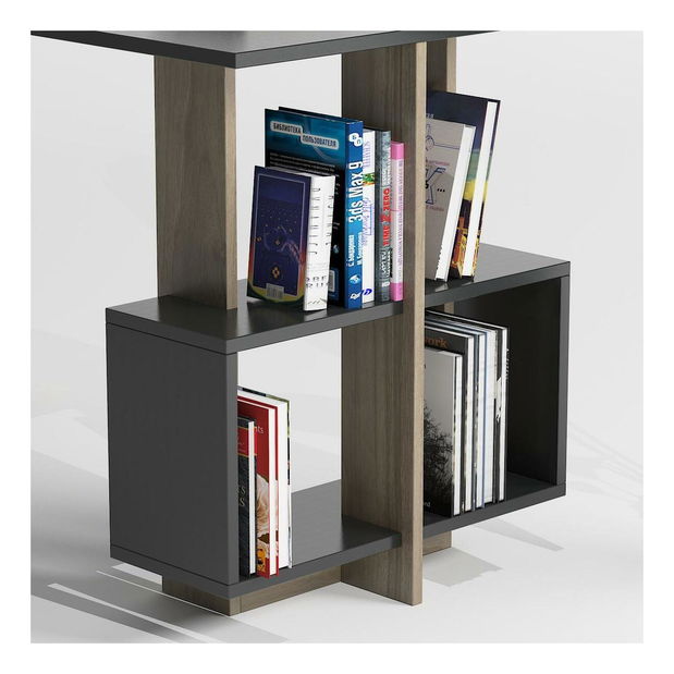 Psací stůl Mavade 6 (antracit + ořech)