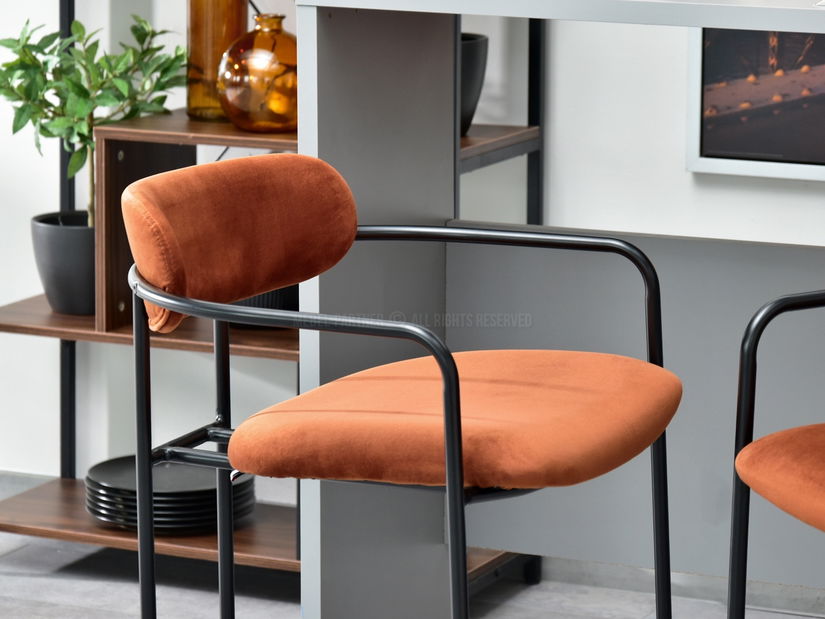 Židle Viola (měděná + černá)