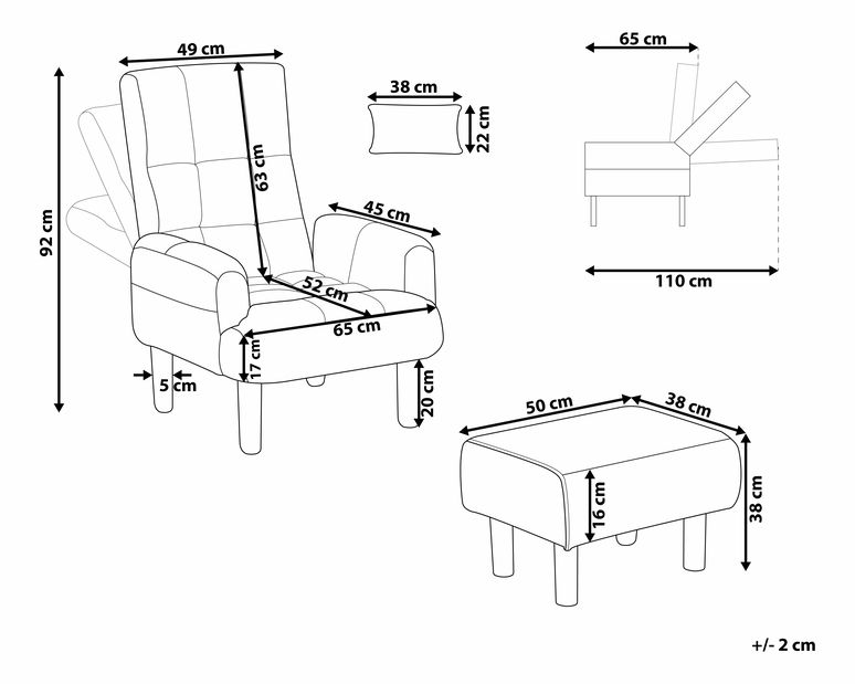 Křeslo Olaine (světle zelená) *výprodej