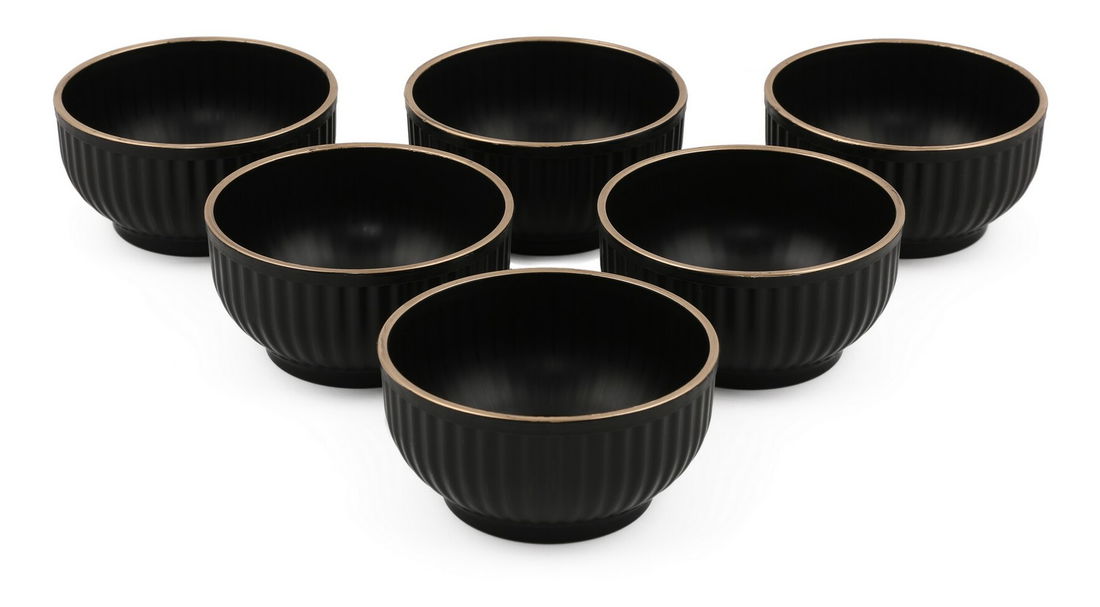 Sada misek (6 ks.) Cecile DD (černá)