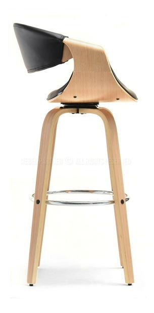 Židle Bjorn H (dub černý + chromová)