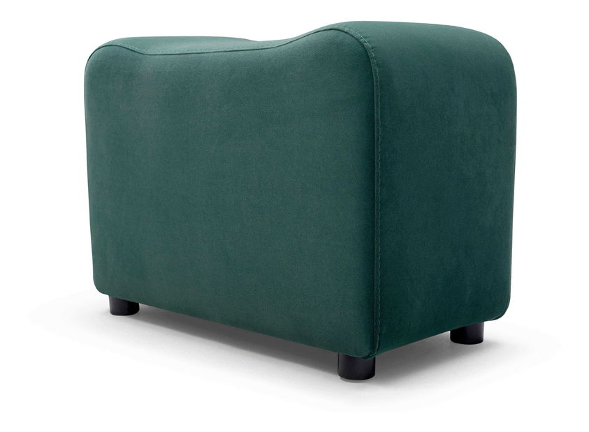 Pohovka Wendell (zelená) (s taburetkami)