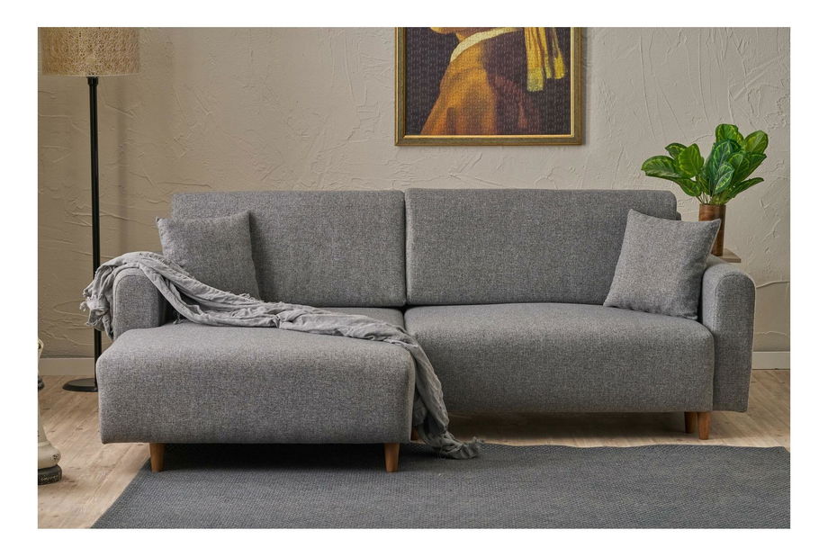 Rohová sedací souprava Minty (L) (šedá)