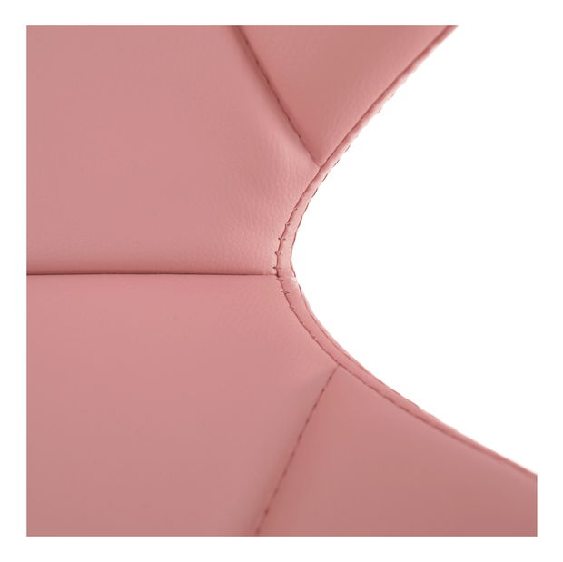 Kancelářské křeslo Asher (růžová + chrom)