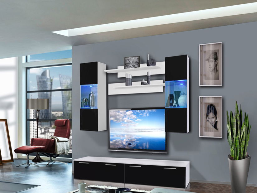 Obývací stěna Ledge 25 WS LE C2 (s osvětlením)