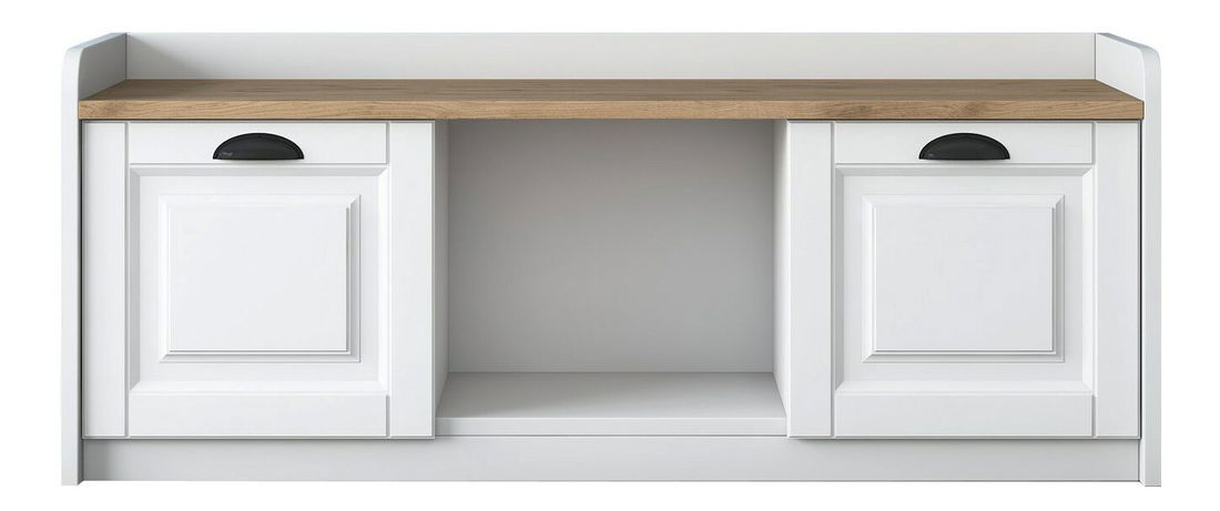 Skříňka na boty Pixie 2 (Bílá + Ořech)