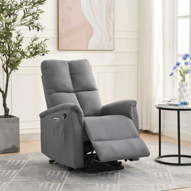 Polohovací křeslo Tesalureza (šedá)
