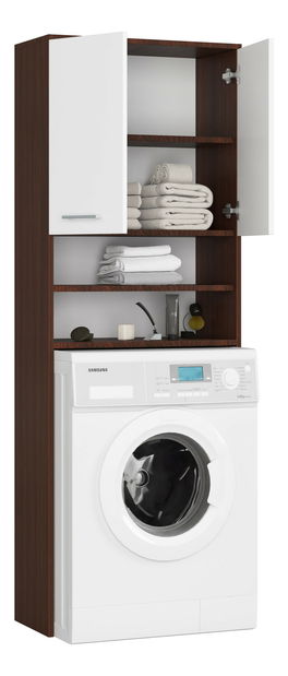 Skříňka na pračku Farid TYP5 (wenge + bílá)