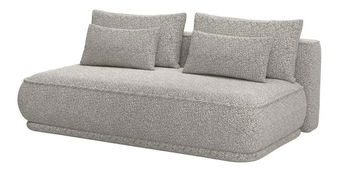 Pohovka třísedačka Lesanna (tmavobéžová + černá)