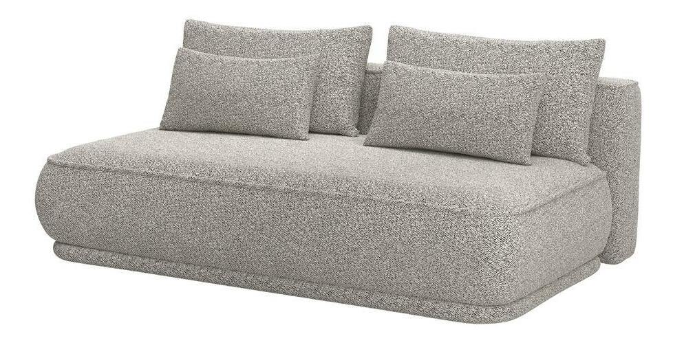 Pohovka třísedačka Lesanna (tmavobéžová + černá)